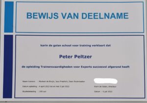 Certificaat trainer